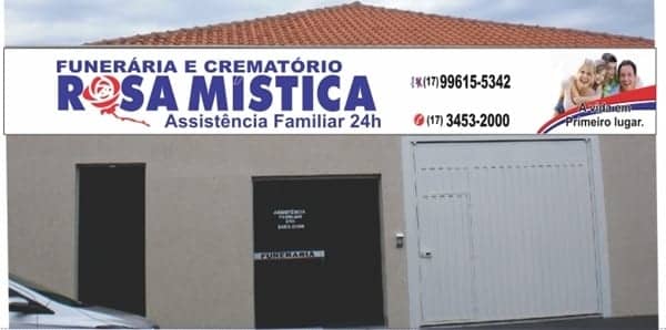 Fachada da Funerária Rosa Mística em Cardoso