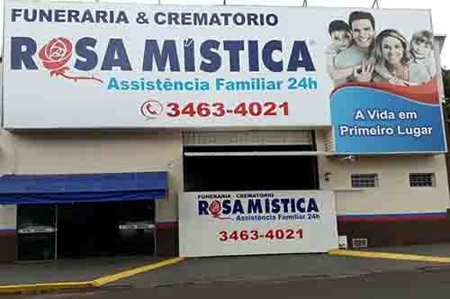 Fachada da Funerária Rosa Mística em Fernandópolis