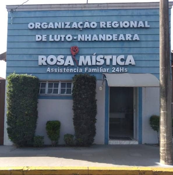 Fachada da Organização Social de Luto Nhandeara em Nhandeara